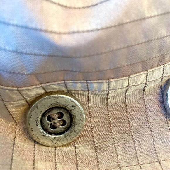 Finicky Filly Rare Elegant Blazer in Shimmery Pink w/ gray, zipped pockets - Picture 15 of 16